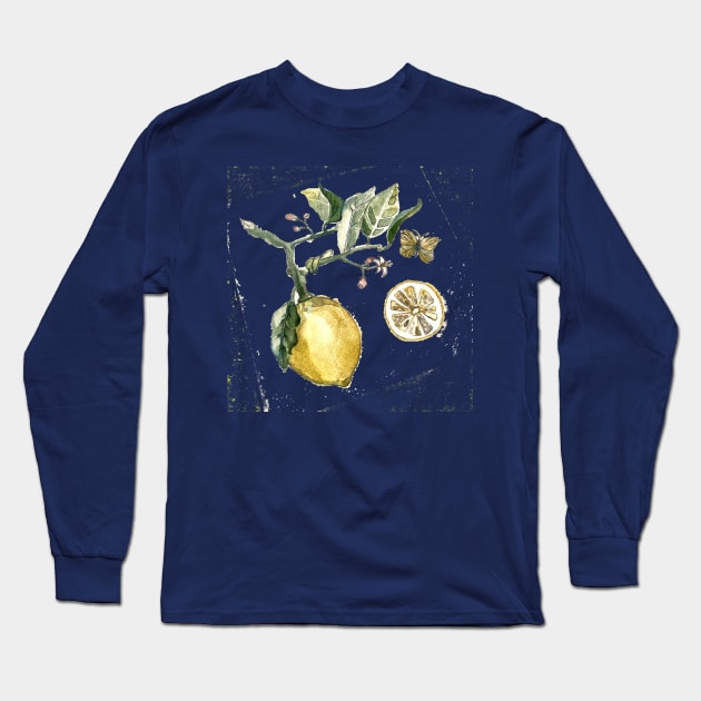 lemon Long Sleeve T-Shirt by ornellamoran